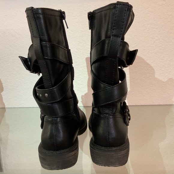 SOLD‼️SO Katsura Moro Faux Leather Buckle Boot NWT - Picture 2 of 6